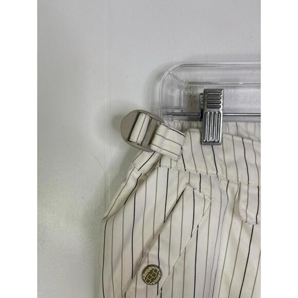 Foursquare Pants Womens Medium Fuji Pinstripe Snowboard Inseam Vents Warm - Picture 4 of 15